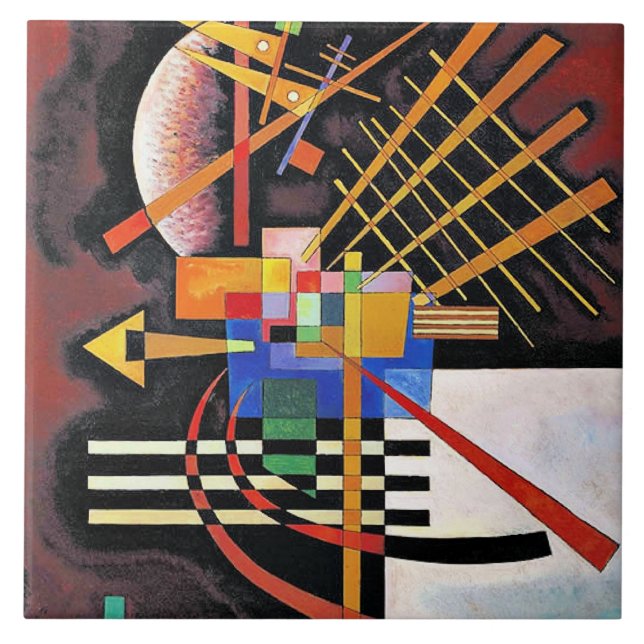 Carreau Kandinsky - Au-dessus et à gauche, (Devant)