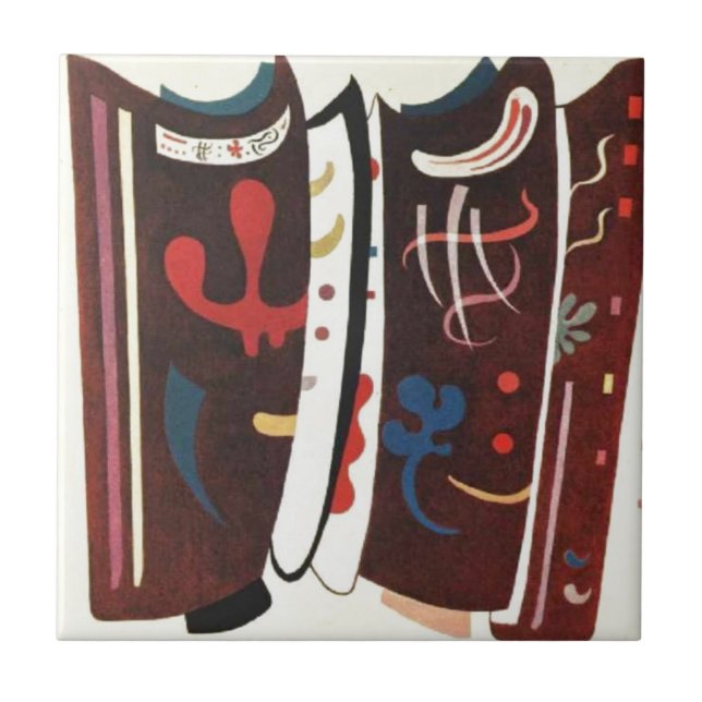 Carreau Kandinsky Brown avec Supplément Abstrait (Devant)