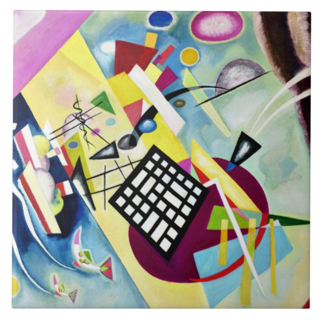 Carreau Kandinsky - Grille noire (Devant)