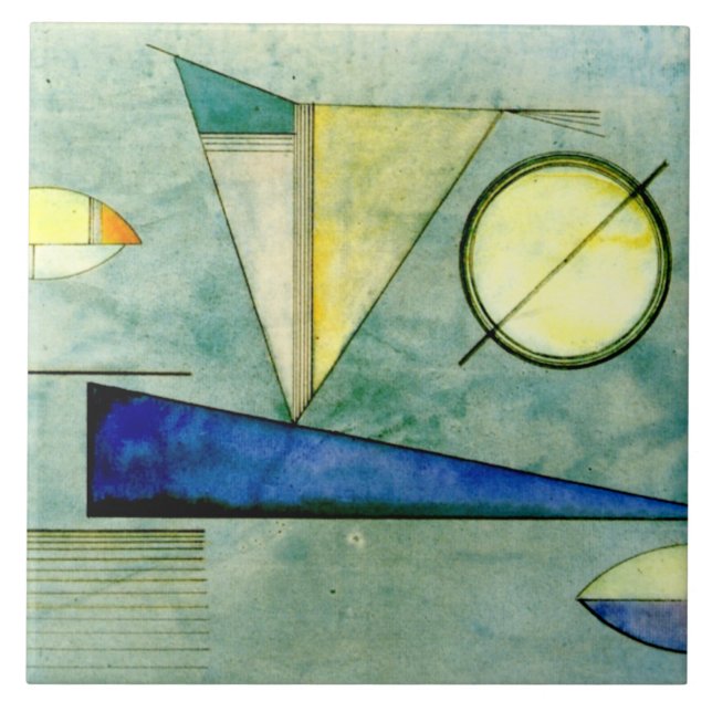 Carreau Kandinsky - Haze, oeuvre abstraite, (Devant)