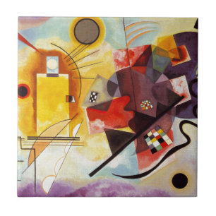 Carreau Kandinsky jaune bleu