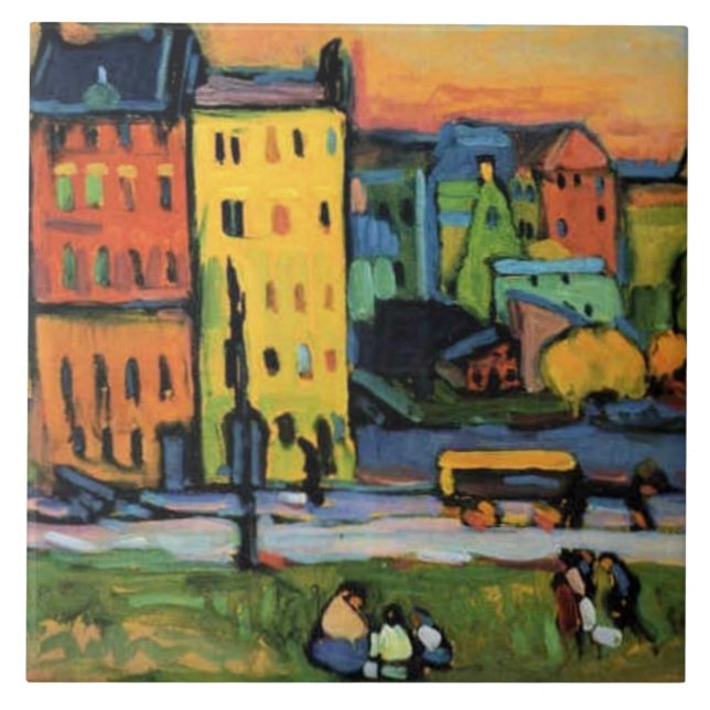 Carreau Kandinsky - Maisons à Munich, (Devant)