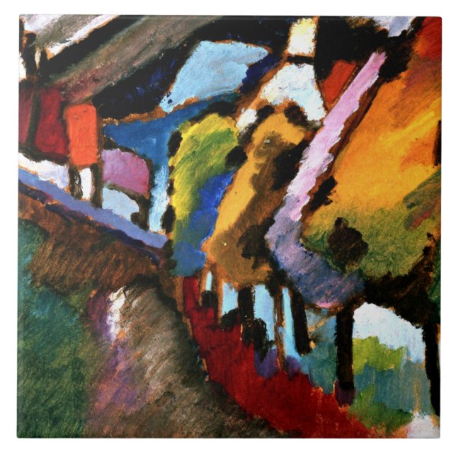 Carreau Kandinsky - Murnau, Château et Eglise (Devant)