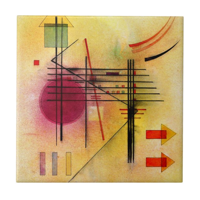 Carreau Kandinsky - Peinture abstraite vibrante et populai (Devant)