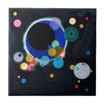 Carreau Kandinsky Plusieurs cercles Abstraits<br><div class="desc">Wassily Kandinsky Coloré Abstrait dans les tons noir,  bleu,  orange,  rouge et jaune</div>