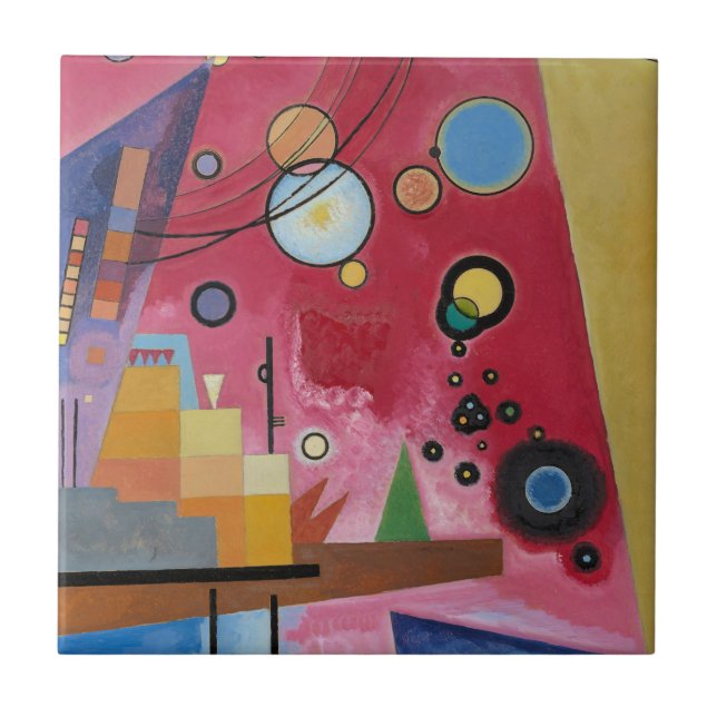 Carreau Kandinsky - Rouge lourd (Devant)