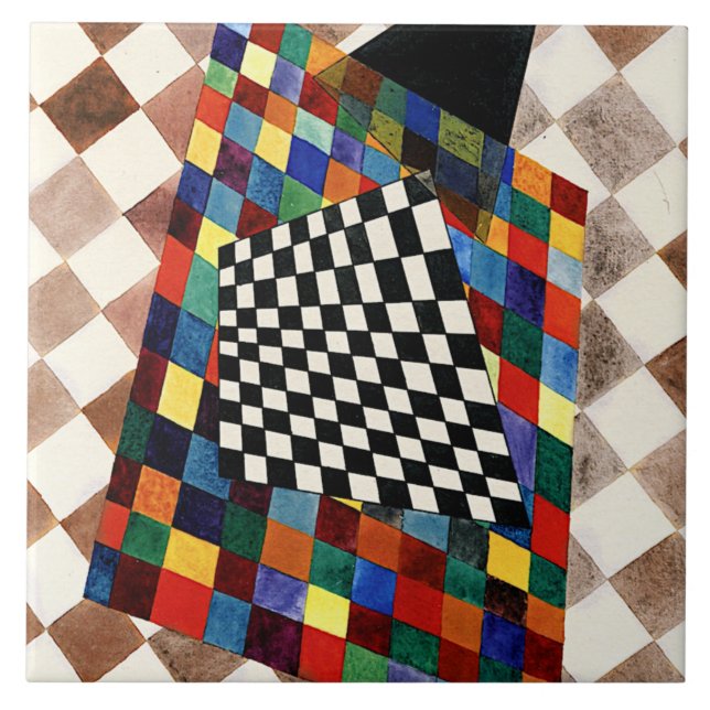 Carreau Kandinsky - Vérifié, coloré art abstrait, (Devant)