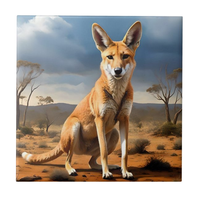 Carreau Kangaringo australien ( Kangaroo Dingo), (Devant)