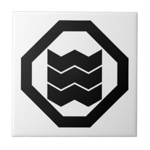 Carreau Kanji en forme de retrait pour trois à Oshiki