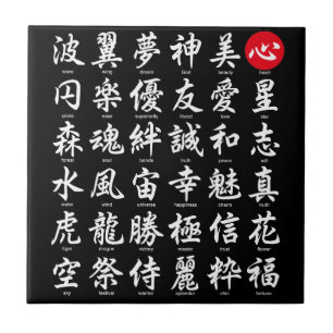 Carreau Kanji japonais populaire