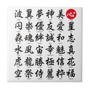 Carreau Kanji japonais populaire