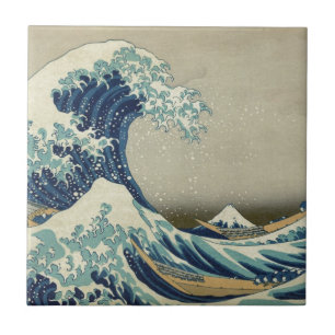 Carreau Katsushika Hokusai : La Grande Vague à Kanagawa