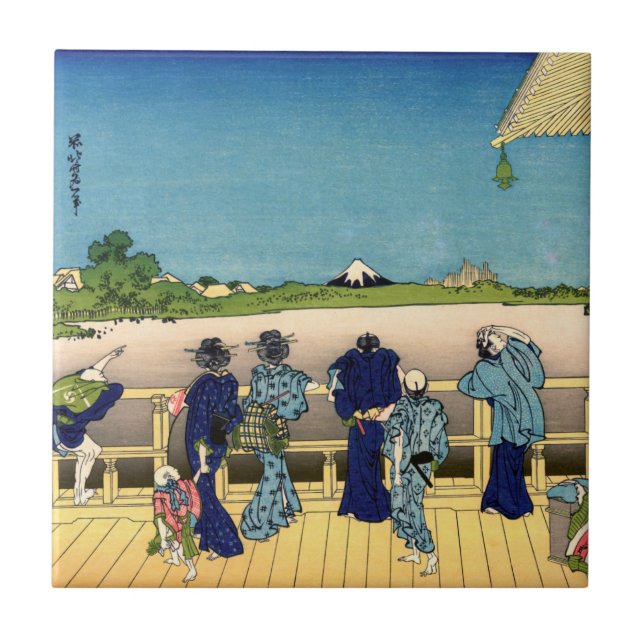 Carreau Katsushika Hokusai - Salle de Sazai, Temple 500 Ra (Devant)