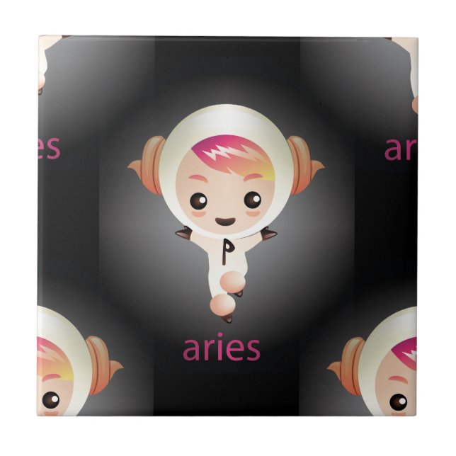 Carreau kawaii aries (Devant)