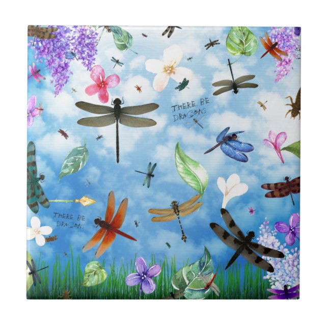 Carreau kelsey de Nola d'art de libellule (Devant)