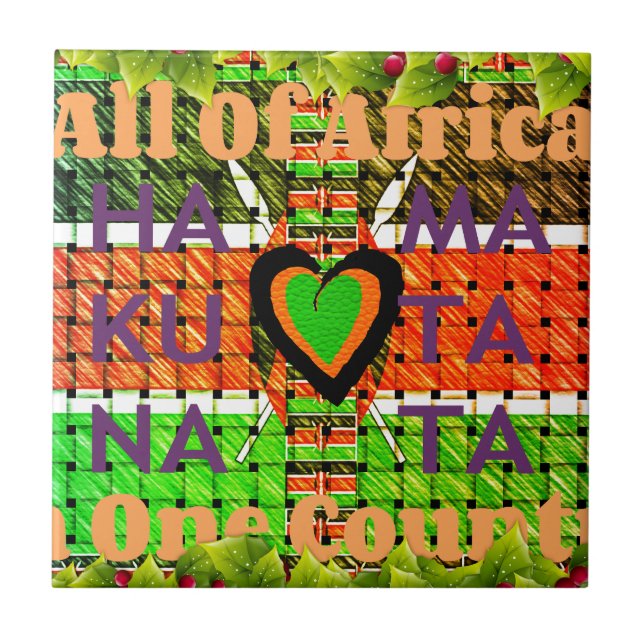 Carreau Kenya Hakuna Matata (Devant)