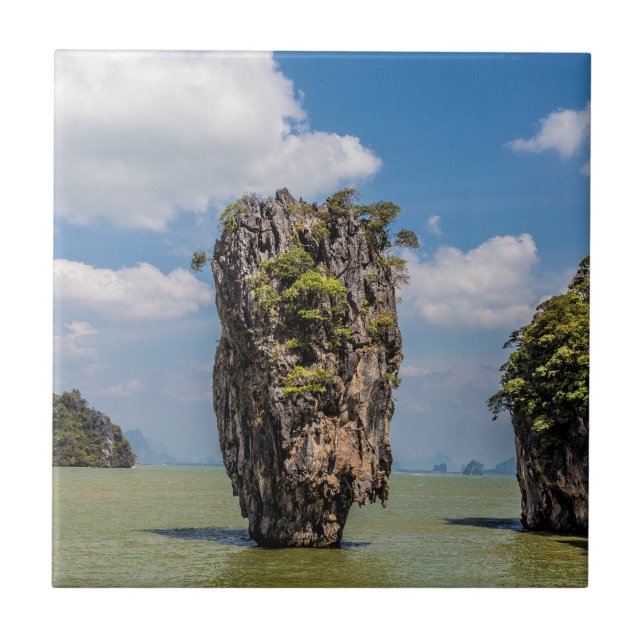 Carreau Khao Phing Kan île rocheuse Phuket en Thaïlande ca (Devant)