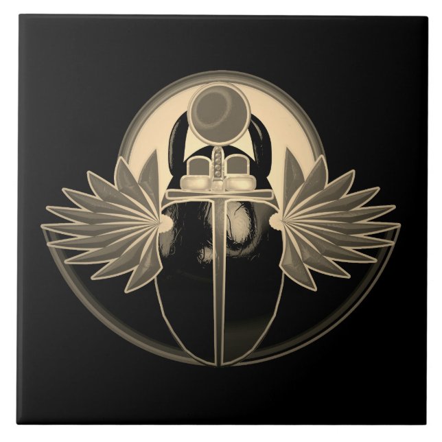 Carreau Kherpi Dieu du soleil levant, Egypte ancienne (Devant)