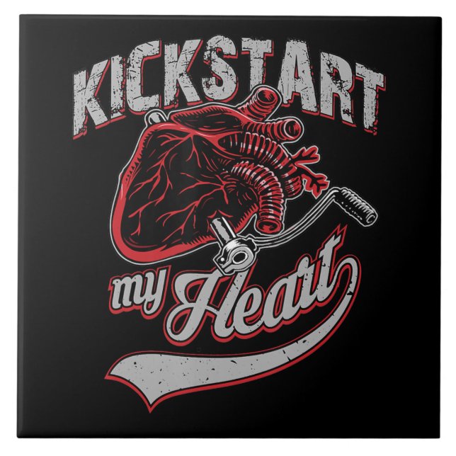 Carreau Kickstart My Heart Motorcycle Art Don (Devant)