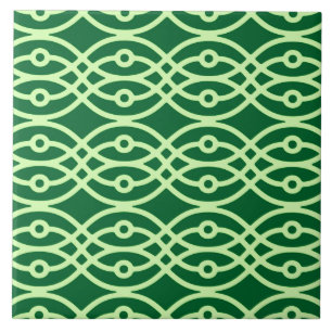 Carreau Kimono, vert foncé et vert clair