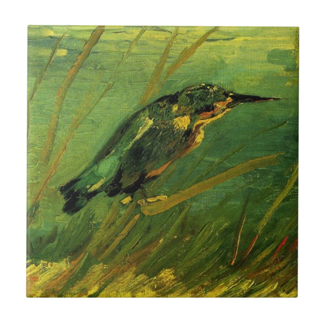 Carreau Kingfisher par Vincent van Gogh (Devant)
