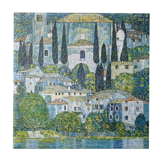 Carreau Kirche, chef-d'oeuvre de Gustav Klimt à Cassone (Devant)