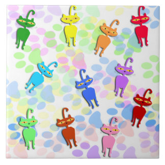 Carreau Kitties colorées