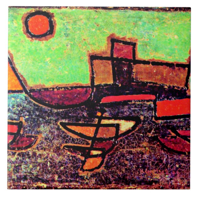 Carreau Klee - Bateau à vapeur appareillant (Devant)