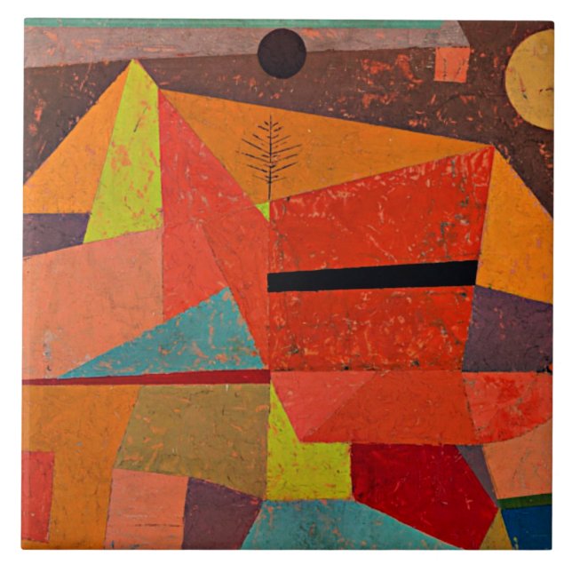 Carreau Klee - Joyful Mountain Landcape (Devant)