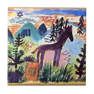 Carreau Klee - Le Cheval, célèbre peinture