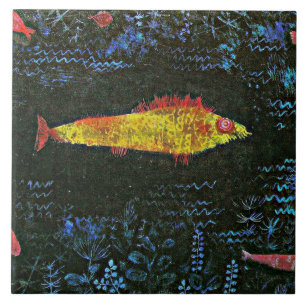 Carreau Klee - Le poisson rouge,