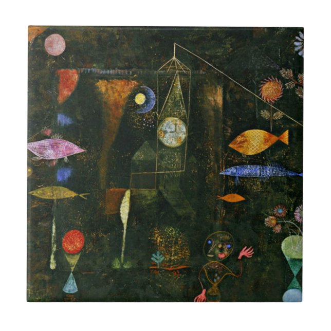 Carreau Klee - Magie de poissons (Devant)