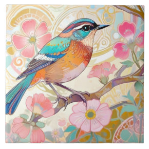 Carreau Klimt Oriental Asiatique Art Nouveau Inspo Floral