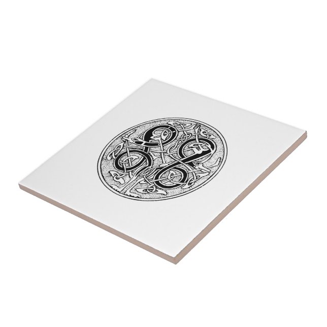 Carreau Knotwork celtique sur toute couleur (Côté)