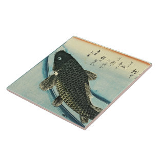 Carreau Koi (Carp) - Impression de poisson japonais de Hir
