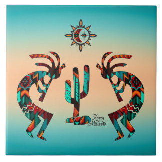 Carreau Kokopelli Et Cactus