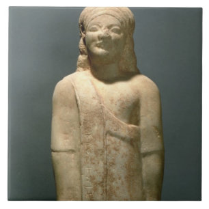 Carreau Kouros Dionysermos, Grec, période archaïque, c.600
