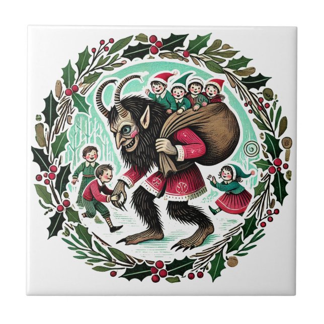 Carreau Krampus Noël                                  (Devant)