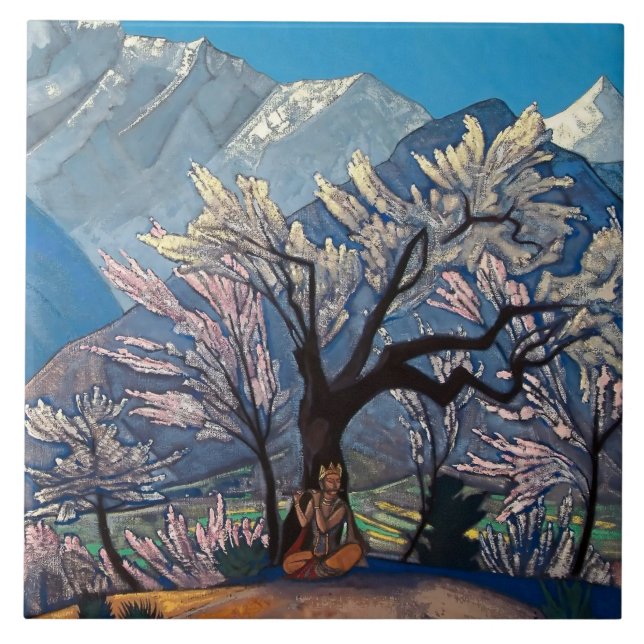 Carreau « Krishna - Printemps à Kulu » de Nicholas Roerich (Devant)