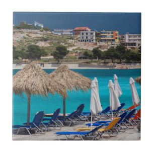 Carreau Ksamil, bord de mer