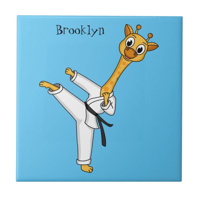 Carreau Kung Fu giraffe (Devant)