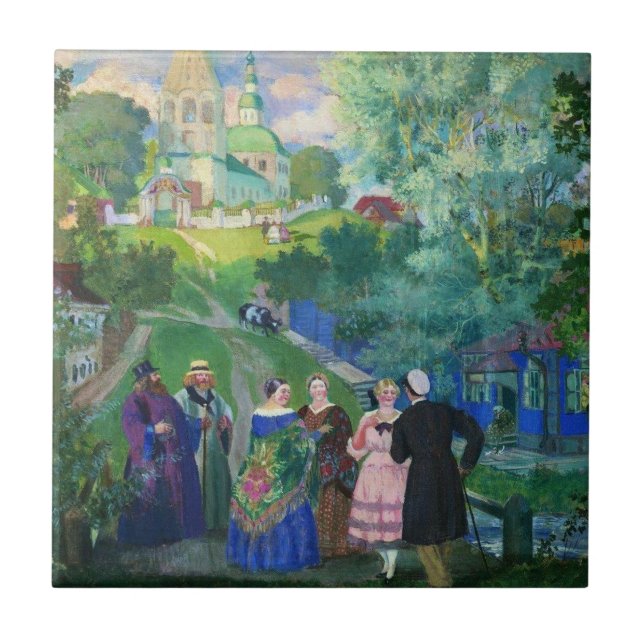 Carreau Kustodiev : OEuvre d'été-province (Devant)