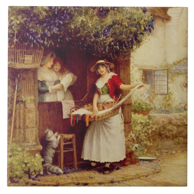 Carreau La ballade Seller, 1902 (huile à bord) (Devant)