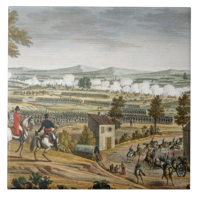 Carreau La bataille de Lutzen, le 2 mai 1813, gravée par (Devant)