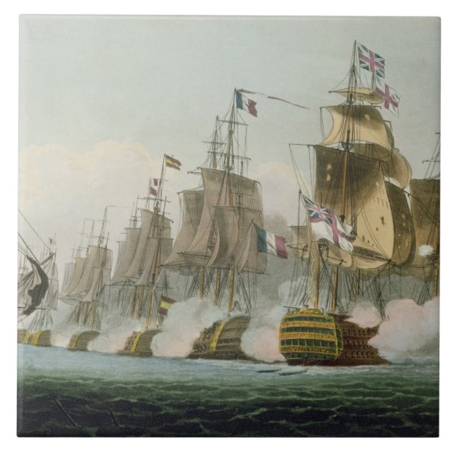 Carreau La bataille de Trafalgar, le 21 octobre 1805, (Devant)