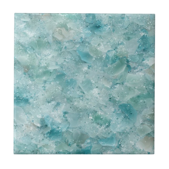 Carreau La beauté de l'océan. Aqua Crystal.  (Devant)
