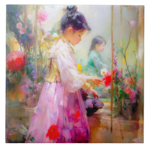 Carreau La beauté des fleurs