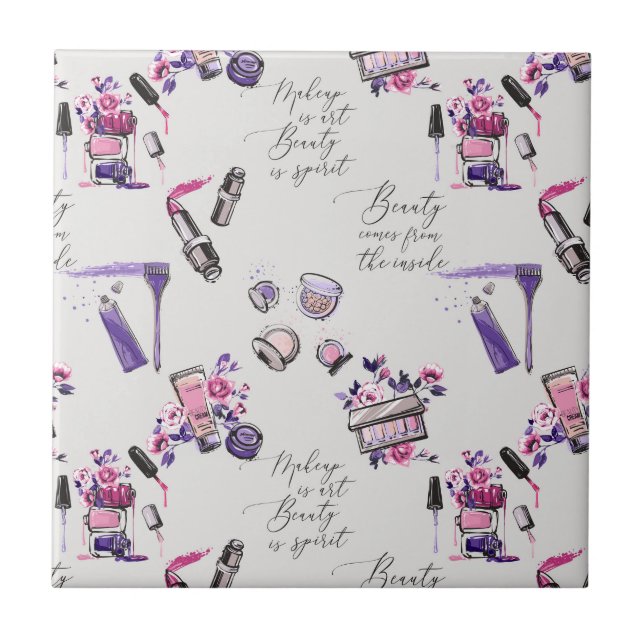 Carreau La beauté vient du motif d'intérieur (Devant)