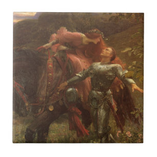 Carreau La Belle Dame sans Merci de Sir Frank Dicksee