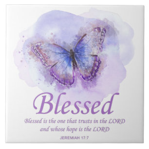 Carreau La Bible chrétienne des femmes Verse Papillon :B